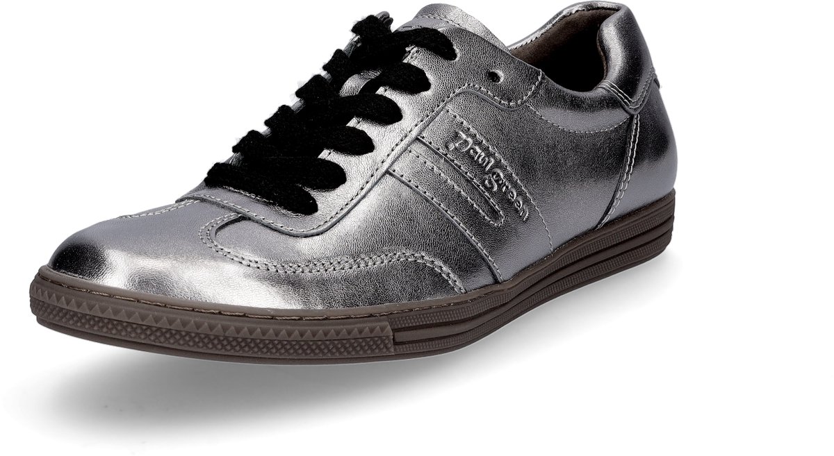 Paul Green dames sneaker grijs metallic 8