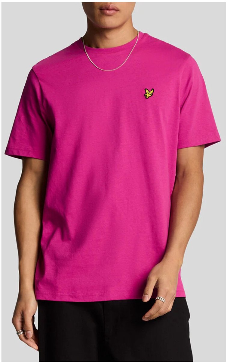 Basic TShirt Regular Fit Short Sleeves - Fuchsia Shirts