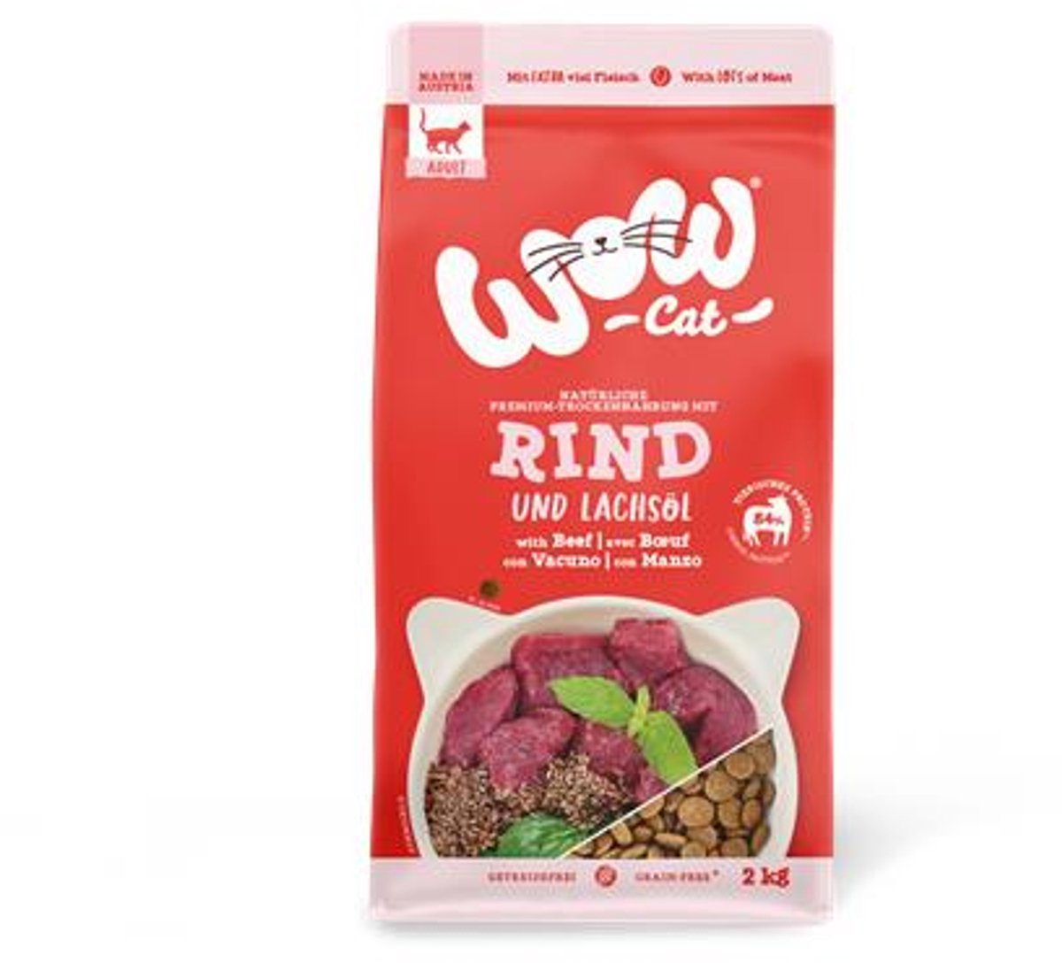 Wow WOW Cat - Trockenfutter Rind | 2kg
