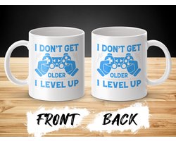 Gamer Mug, I Level Up, Funny Gaming Mug, Birthday Gift for Gamers, Gift for Him, Geeky Mug, Gift for Her, Video Game Lover
