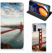 Geschikt voor Samsung Galaxy A60 Book Cover Golden Gate Bridge