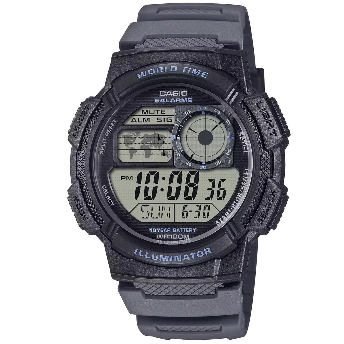 Casio Casio Collection AE-1000W-8AVEF Horloge - Kunststof - Blauw - Ø 43 mm