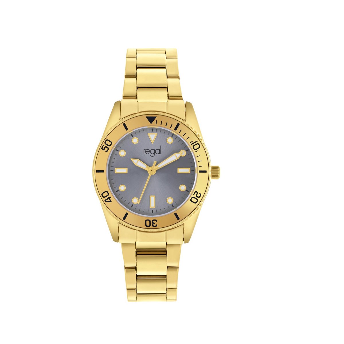 Lucardi Dames Regal dames horloge - Horloge - Staal - Goud - 30 mm