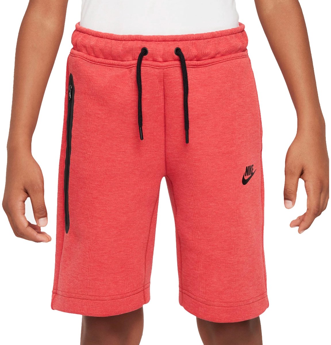 Nike tech fleece short in de kleur . Rood