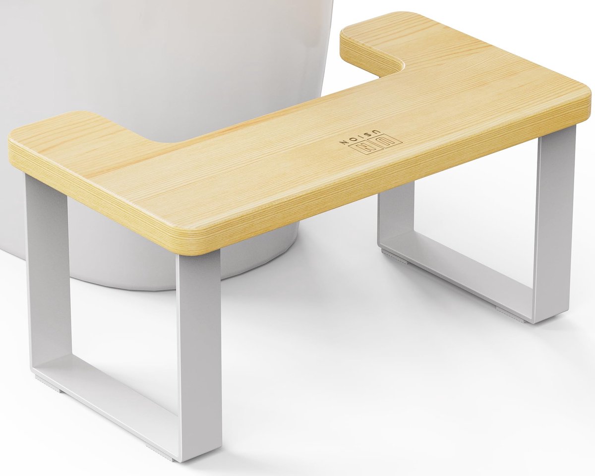 Houten Toiletkruk - Antislip - voor Volwassenen - 7 inch