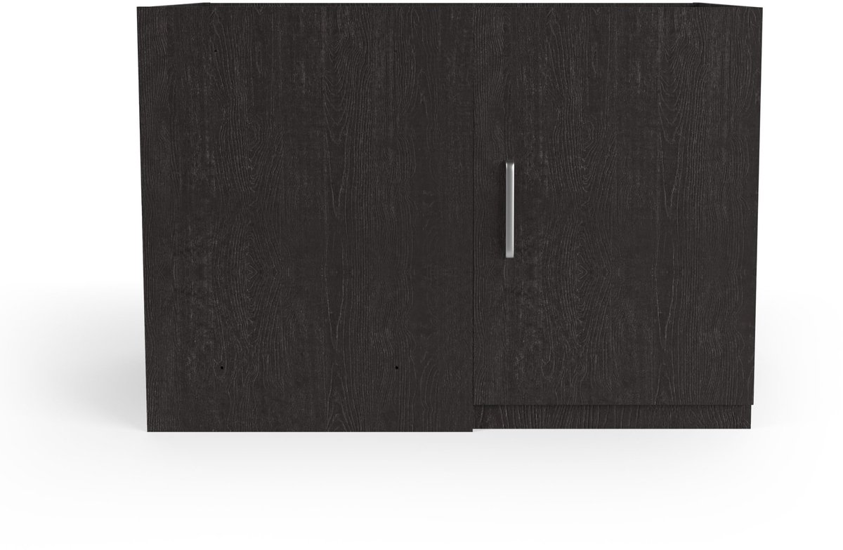 Wasophoogte Keukenkast - Onderkast keuken - Module N7 - 700(D)*1300(B)*910(H) mm - Zwart