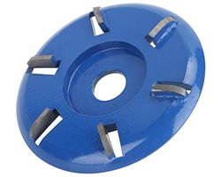 Stump Remover Haakse Slijper Houtsnijschijf 6 Tanden Kettingzaag Mill Cutter Houtbewerking Mesgereedschap Hout Turbo Carving Disc Houtslijpschijf Slijpschijf(Arc blade)
