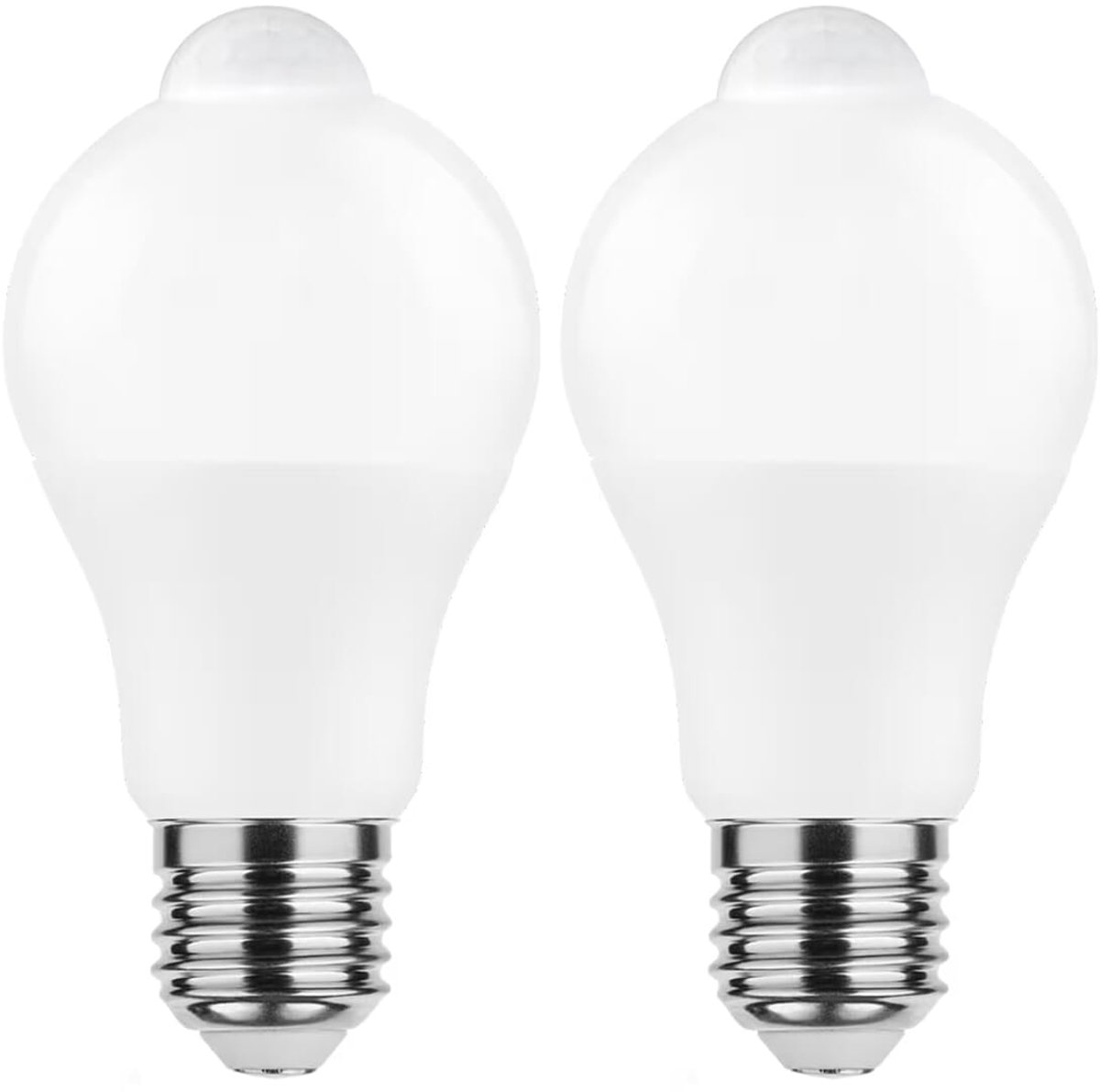 Modee Smart E27 LED Lamp 8.8W Bewegingssensor - 806lm - 4000K - Neutraal Wit - Globe A60 - Vervangt 60W Halogeen Gloeilamp - 2 stuks