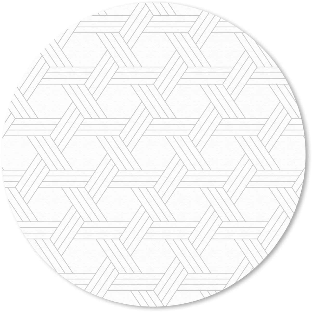 Muismat rond 40x40 cm - Mousepad Grafisch - Patroon - Modern - Driedubbel - Ronde muismatten
