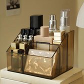 Make-up organizer - 5 compartimenten - geschikt voor kaptafel - amber