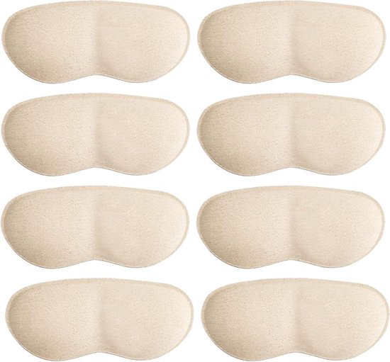 Foto: 4 paar schoengrip voering hielkussentjes voorkom uitglijden en blaren beige comfort en bescherming