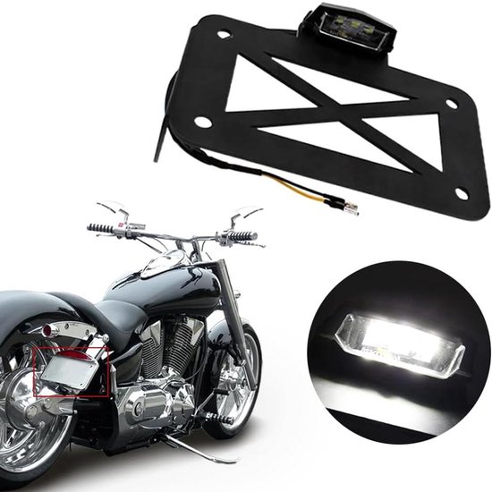 Stijlvolle aluminium kentekenplaathouder voor je motor