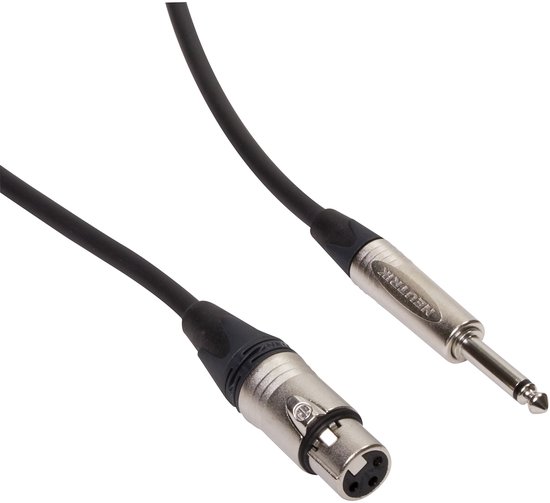 Cordial micro câble 10m XLR fem jack Série crête, fiche Neutrik - Câble microphone