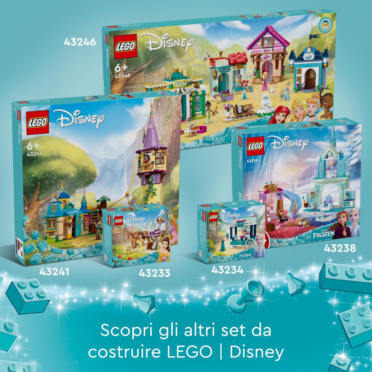 LEGO 43238 ǀ Disney Princess Elsa's Frozen kasteel Bouwbaar Speelgoed met Elsa en Anna Poppetjes — cadeau in Spellen & Speelgoed - foto 8
