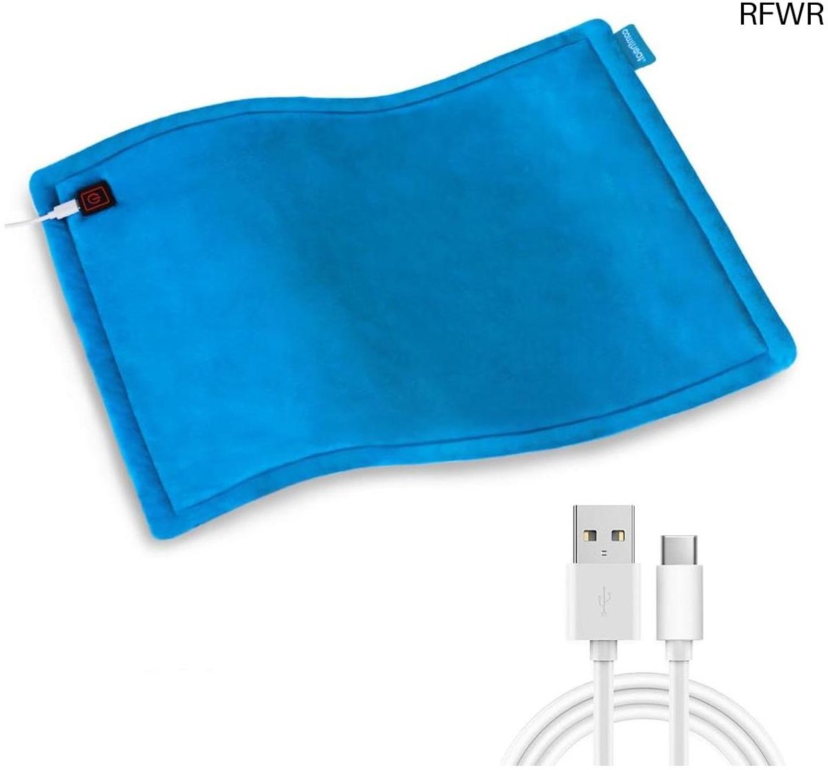 RFWR® USB Verwarmingskussen voor Pijnverlichting - 3 Warmtestanden en Automatische Uitschakeling (40 x 30 cm)
