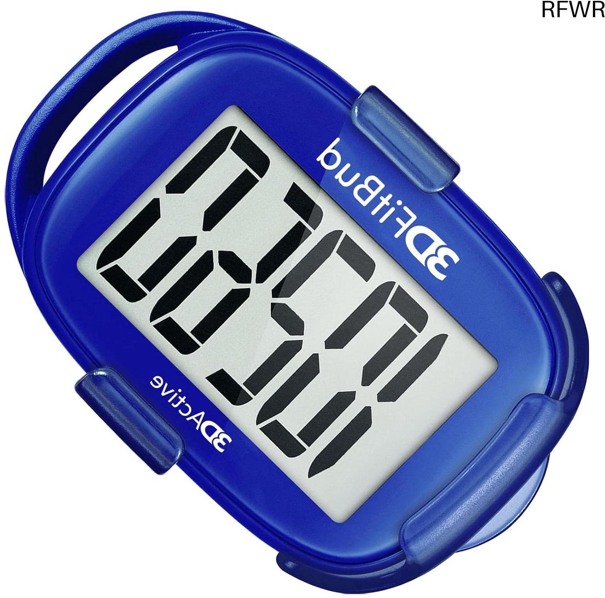 RFWR® Eenvoudige 3D Stappenteller met Clip en Lanyard - Voor Dagelijkse Stapregistratie