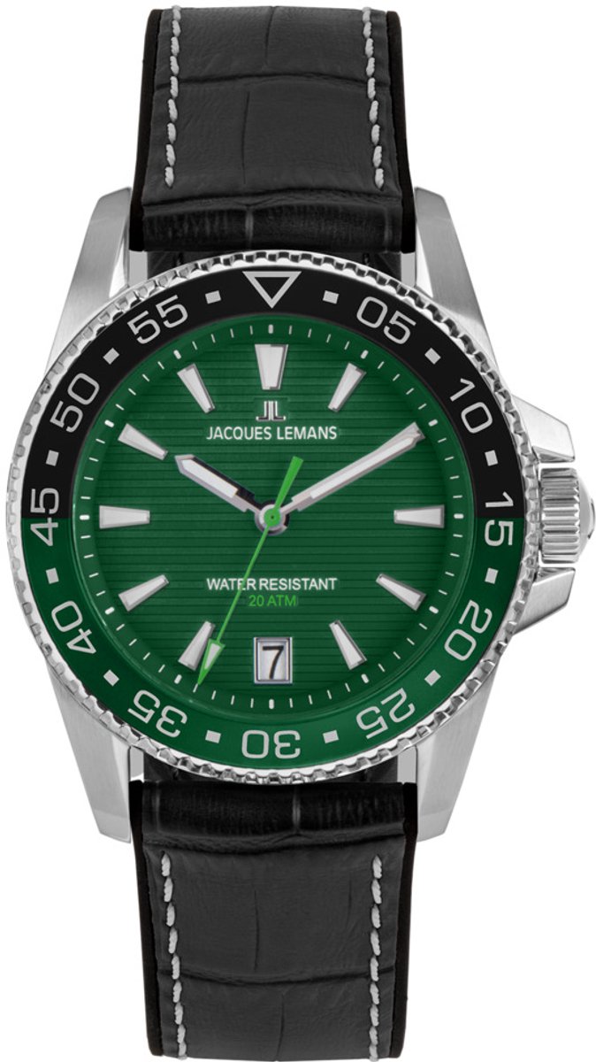 Datum horloge Liverpool Diver Green - Black