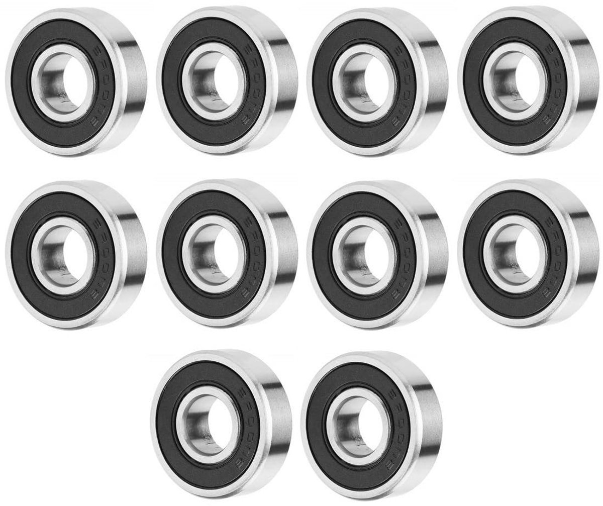 Allecto Plus - Pack van 10 Kogellagers Dubbel Afgedicht voor Doe-het-zelf Draaibanken Motoren 3D-printers Freesmachines Diverse Mechanische Apparaten (6000-2RS 10 mm x 26 mm x 8 mm)