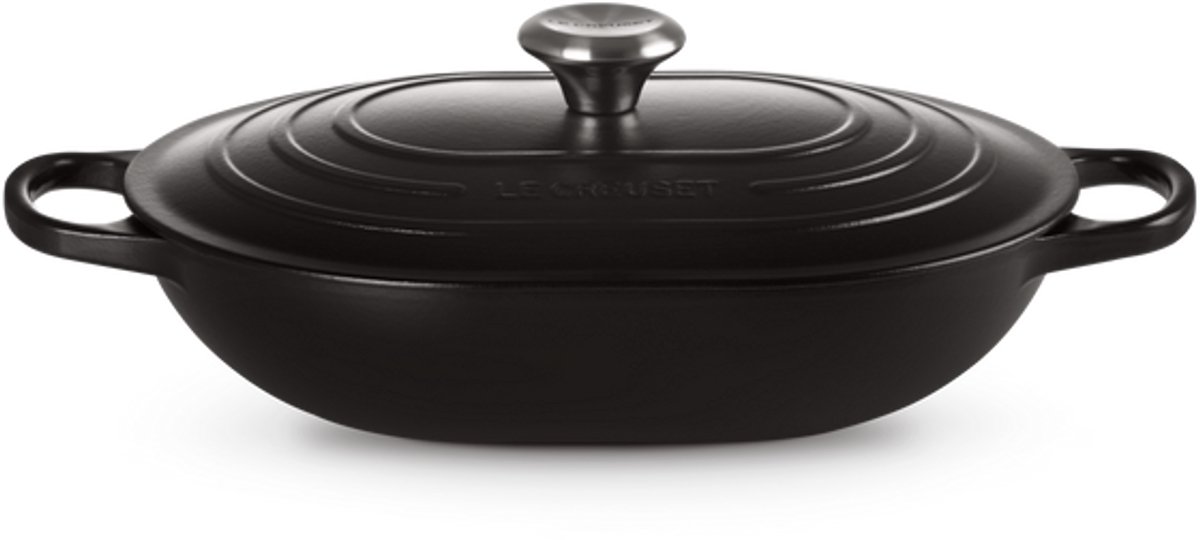 Le Creuset Oblong 3,4L - 31cm Mat Zwart