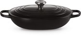 Bol.com Le Creuset Braadpan Oblong Signature Mat Zwart - 3.4 Liter aanbieding