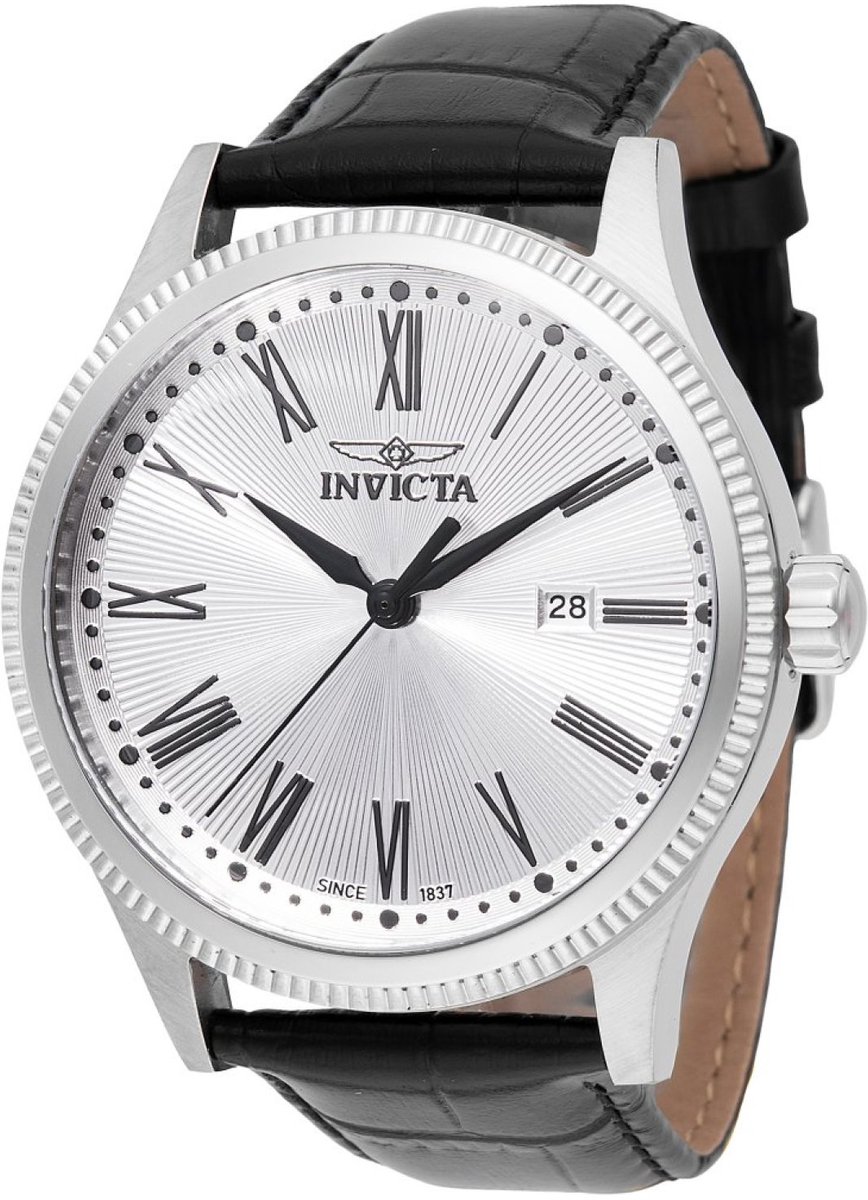 Invicta Celestial 47810 Heren Horloge - Waterdicht - Analoog - Quartz Uurwerk - Roestvrij Staal met zilveren Wijzerplaat - 43mm