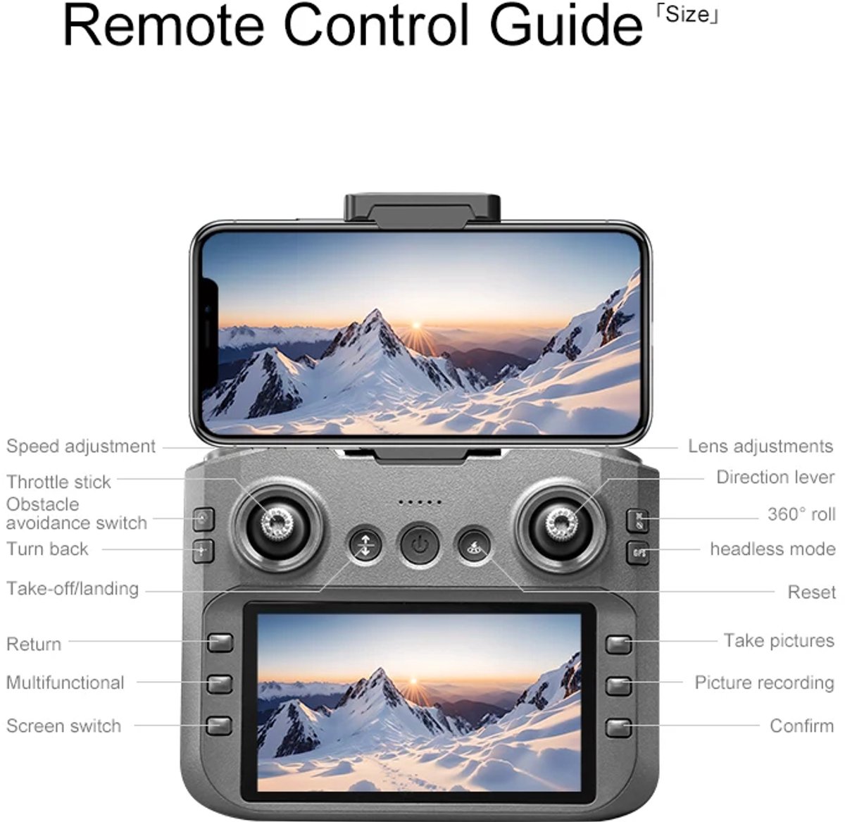 Mijia A14Pro max GPS Borstelloze 8K drie Camera Optische Stroom Obstakel vermijden Opvouwbare Quadcopter RC Afstand Drone – foto 3