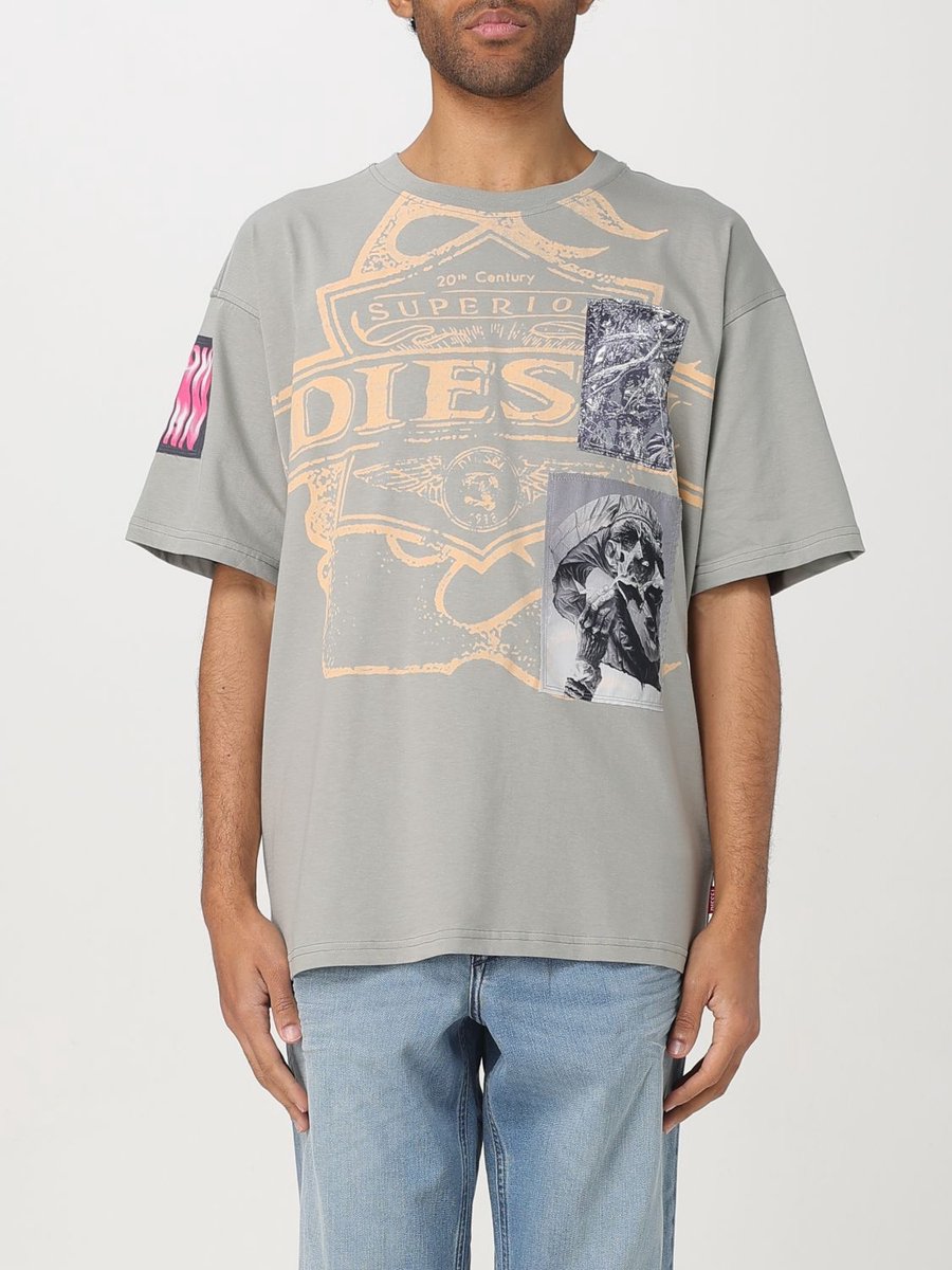 Collage Graphic Tee - Grey T-Shirts