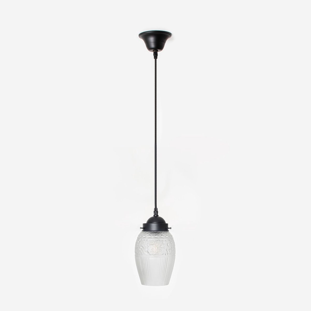 Coloured by Art Hanglamp aan snoer Flower Yard Geëtst Moonlight - Art Deco Trade Zwart