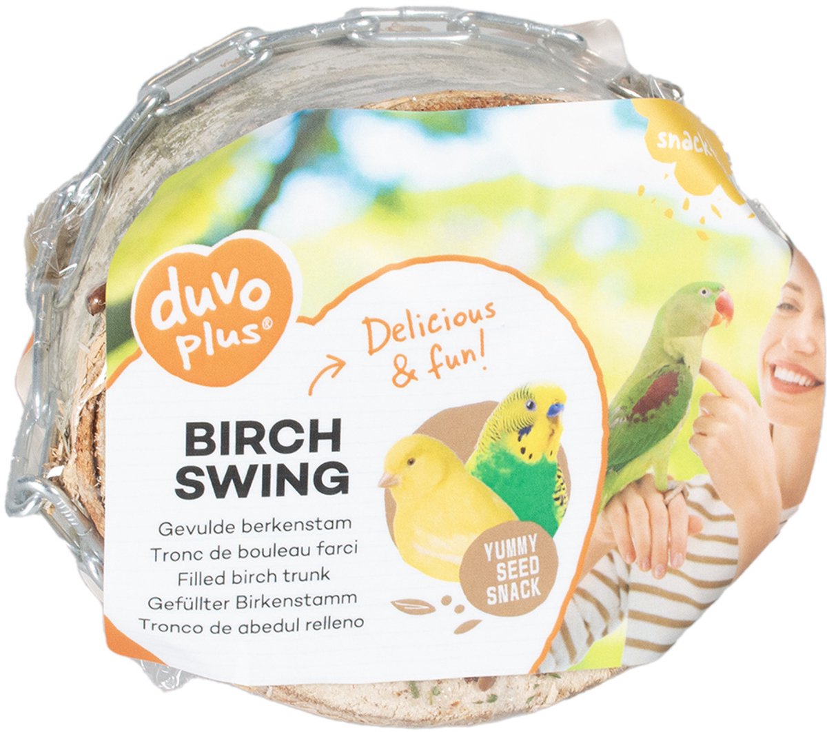 Duvo+ Gevulde berkenstam schommel +/-200g