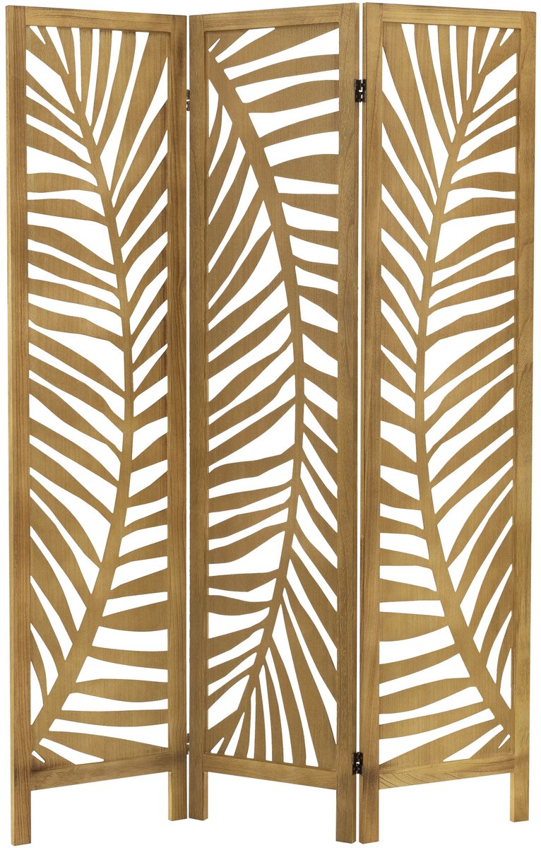 Kamerscherm 3-delig 170x121 cm opvouwbaar van hout Fukuoka ML design