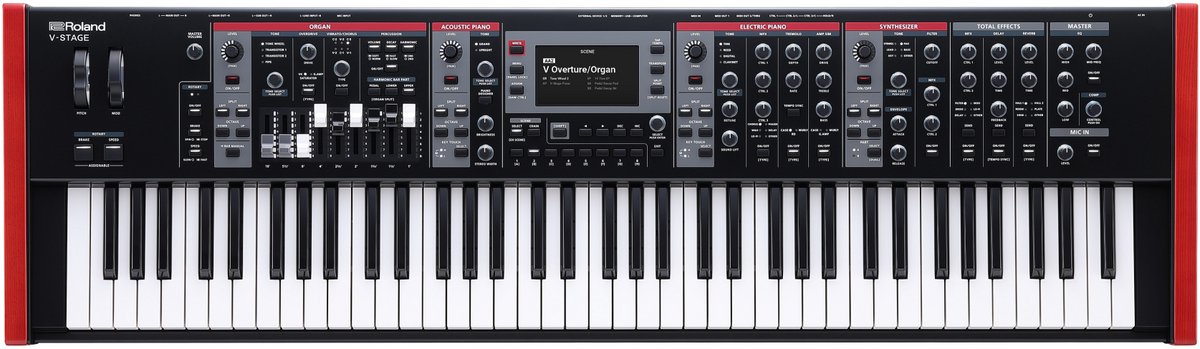 Roland V-STAGE 76 - Digitale stagepiano, 76 toetsen - zwart