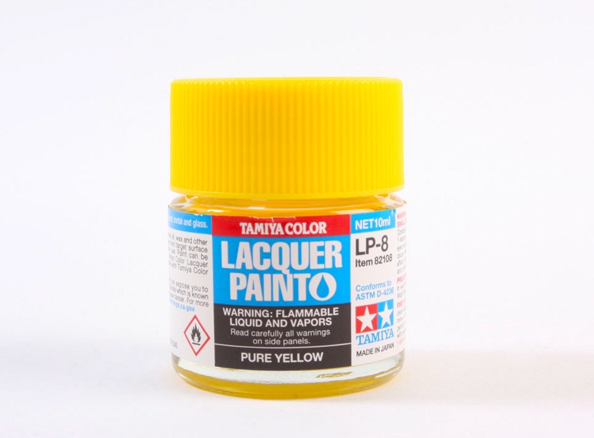 Tamiya Hobbyverf Enamel verf - LP-8 Yellow - Gloss - Lacquer Paint - Verf potje - 10 ml