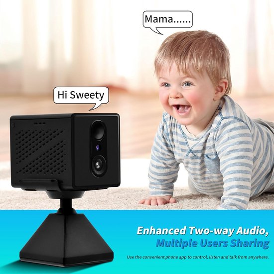 RFWR® Mini Draadloze Verborgen Camera met 1080P HD, Bewegingsdetectie en Nachtzicht van RFWR — afbeelding 4