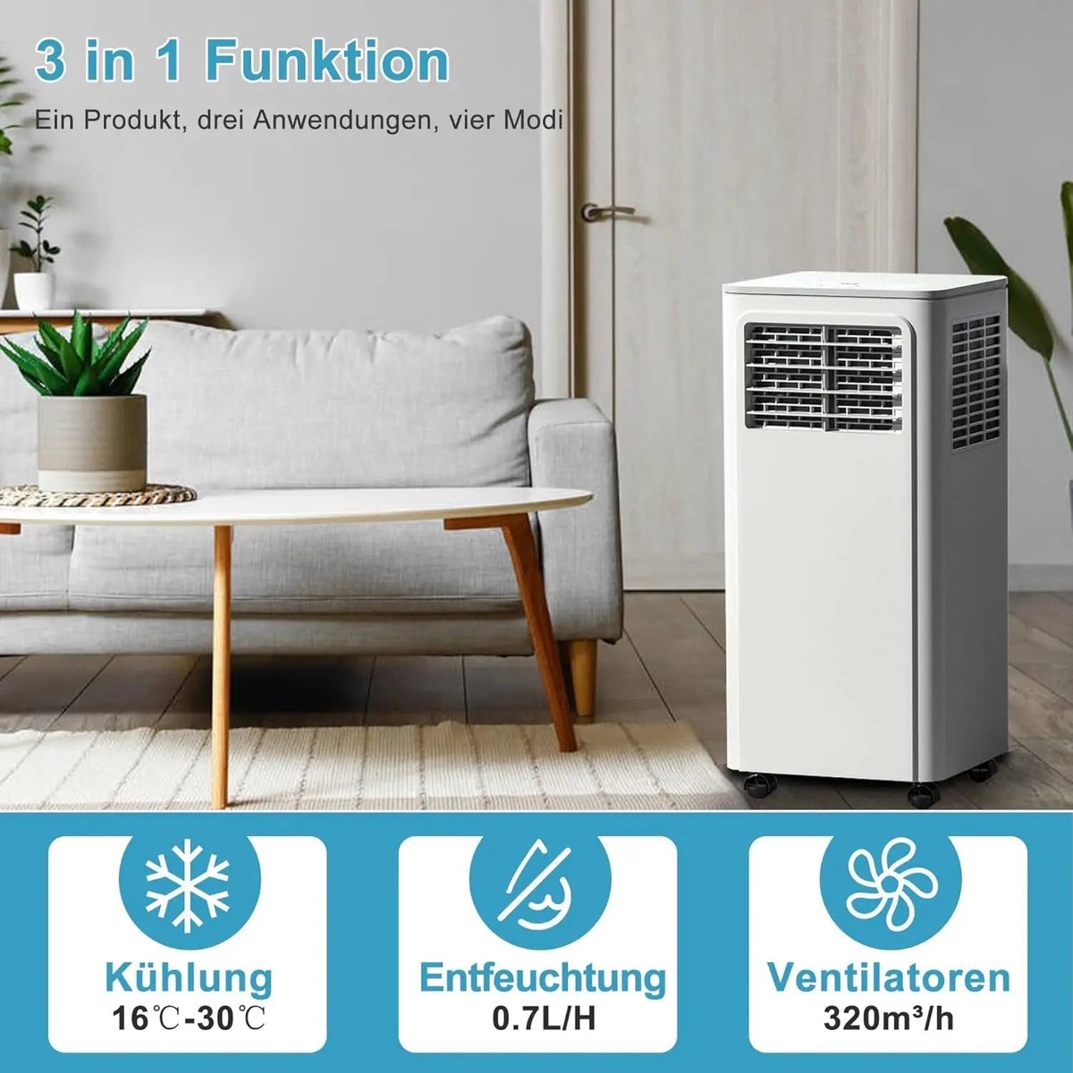 Afbeelding 3 van Mobiele Airconditioner - Mobiele Airco - Verkoeler -