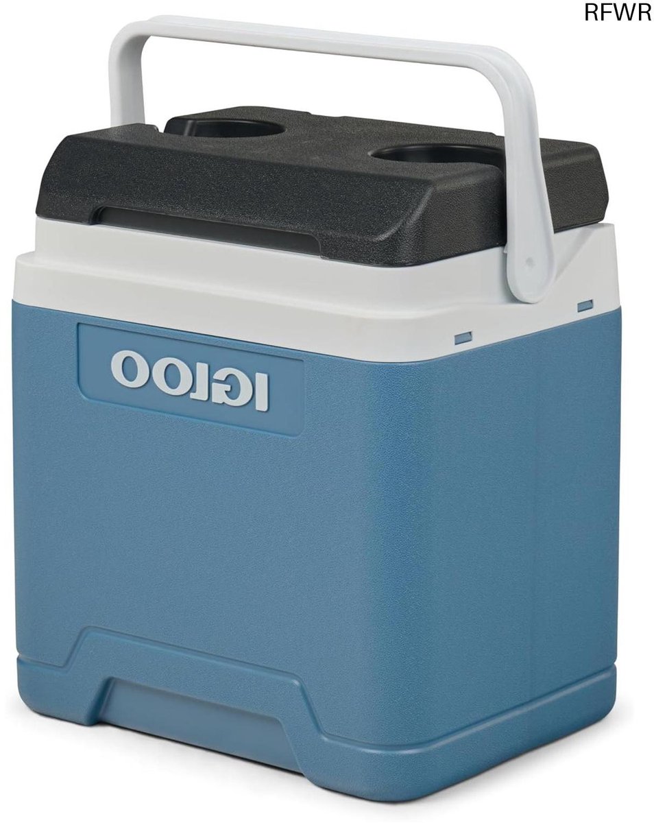 RFWR® Passieve koelbox 27 liter | IJsblauwe thermobox voor camping en buitengebruik