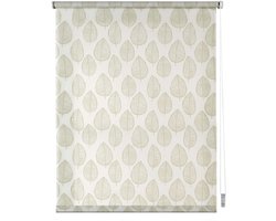 Storesdeco - Rolgordijnen met patroon, doorschijnend met natuurlijk groen, 150x180 cm