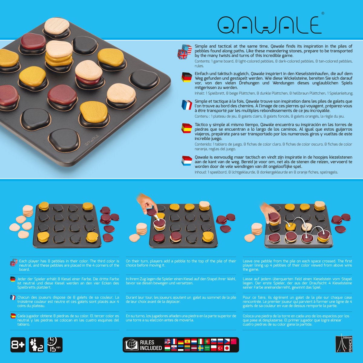 Gigamic - Qawale - Simpel maar tactisch - Voor 2 Spelers — cadeau in Spellen & Speelgoed - foto 4
