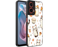 Smartphonica Telefoonhoesje Geschikt voor Motorola Moto G Play 2024 met katten opdruk - TPU backcover case cat design geschikt voor Motorola Moto G Play 2024