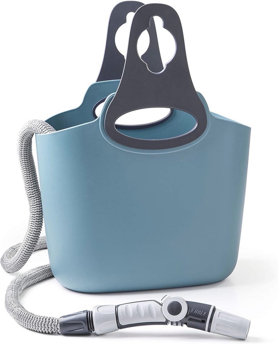 Uittrekbare Tuinslang - Flexibele Slang - Tuin Bewateren - Inclusief Tas - 25 Meter - Blauw
