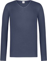 Ten Cate thermo t-shirt long sleeve v-neck navy voor Heren | Maat XL