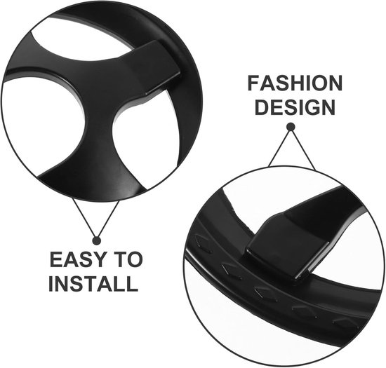 Anneau De Protection De Chaîne 42T Pour Vélo - Protège-Pédalier Universel VTT / Route En Plastique Robuste Noir