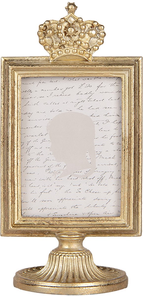 Clayre & Eef Fotolijst 7x9 cm Goudkleurig Kunststof