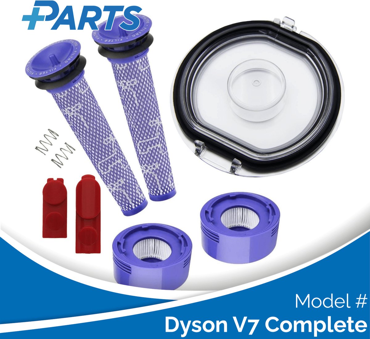 Dyson V7 Complete Onderhoudsset (Plus.Parts® alternatief voor 965661-01 / 967478-01)