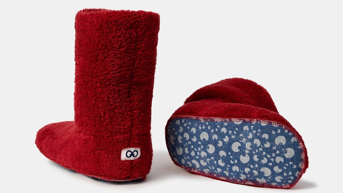 Pantoffels woody - donkerrood - 252-10-BOO-M/495 - maat 30/34