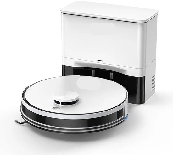 Foto: Robotstofzuiger roborock vacuum cleaner dweilrobot draadloze 5000pa zuigkracht met mopfunctie zelfledigend voor 60 dagen app remote bedienbaar 180 minuten autonomie