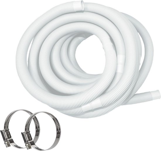 AquaOne Zwart 32 mm 1 1/4 inch Hoogwaardige Zwembadslang voor Tuin & Zwembad Zonne-Slang Zuigslang Pompslang 15 Meter