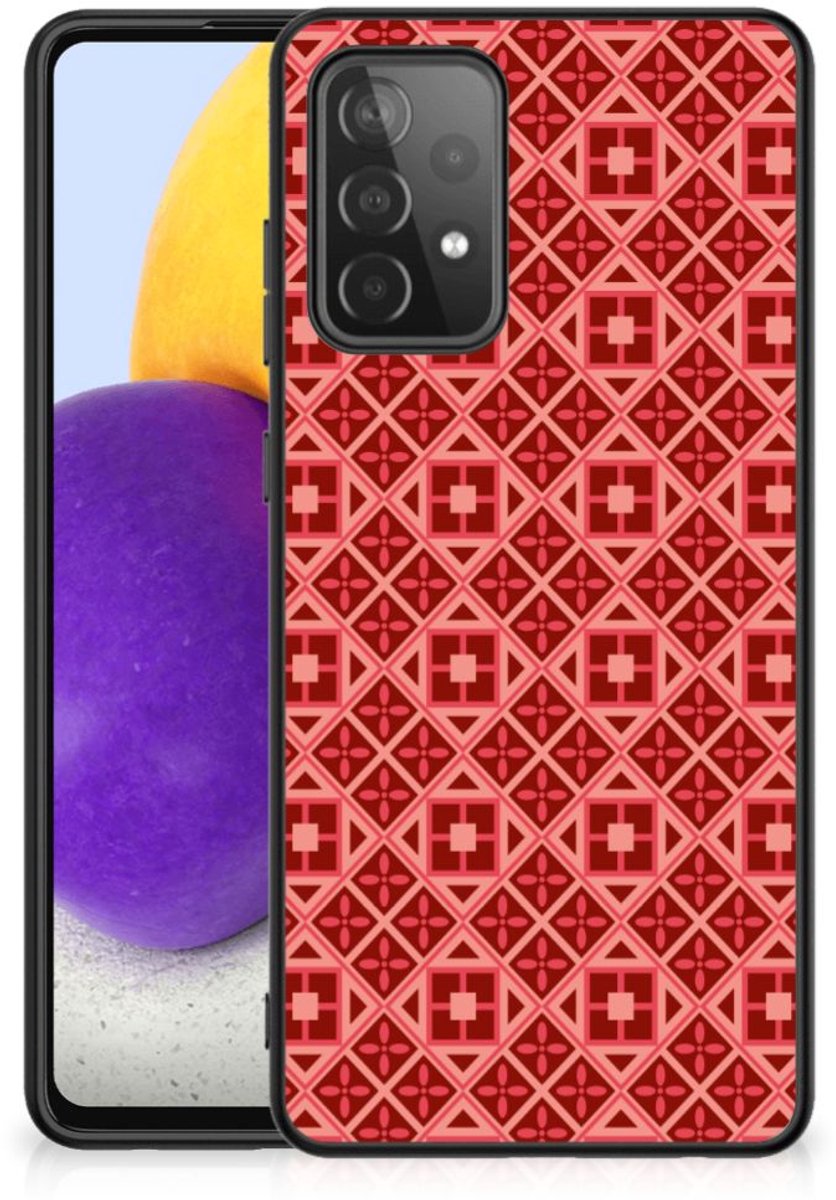 Samsung Galaxy A72 (5G/4G) Back Case Batik Rood