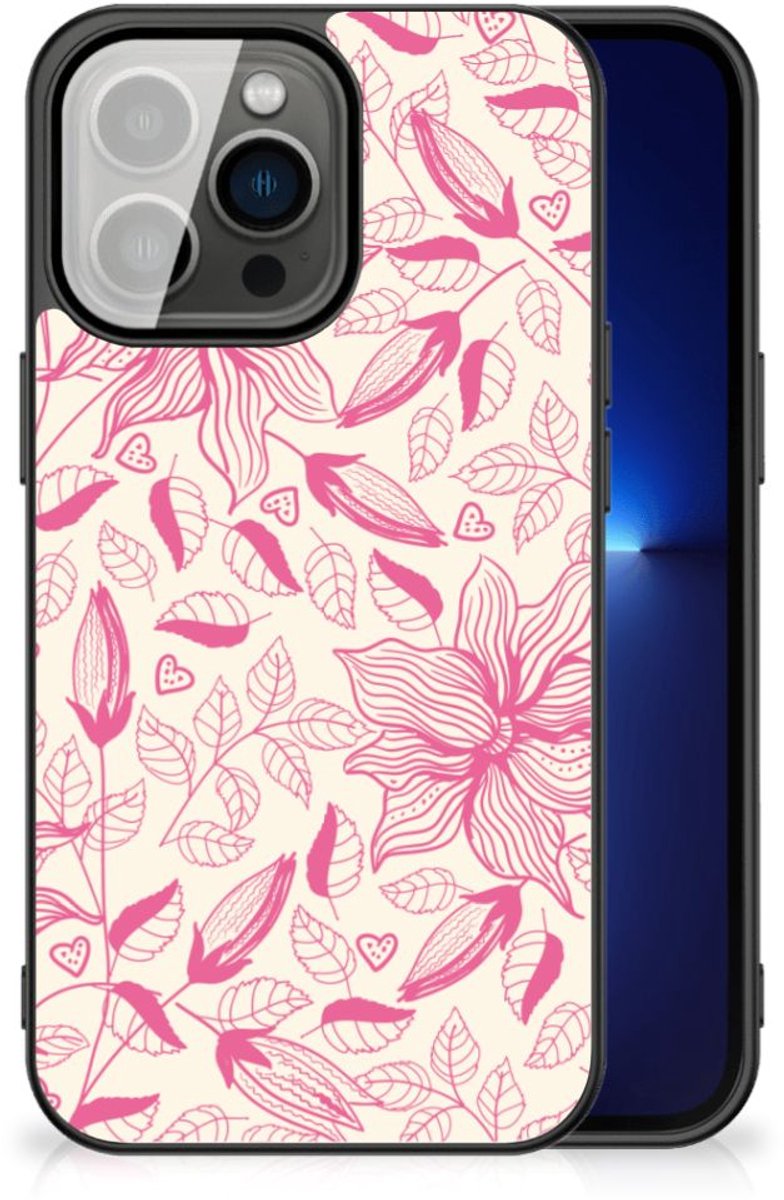 iPhone 13 Pro Bloemen Hoesje Pink Flowers
