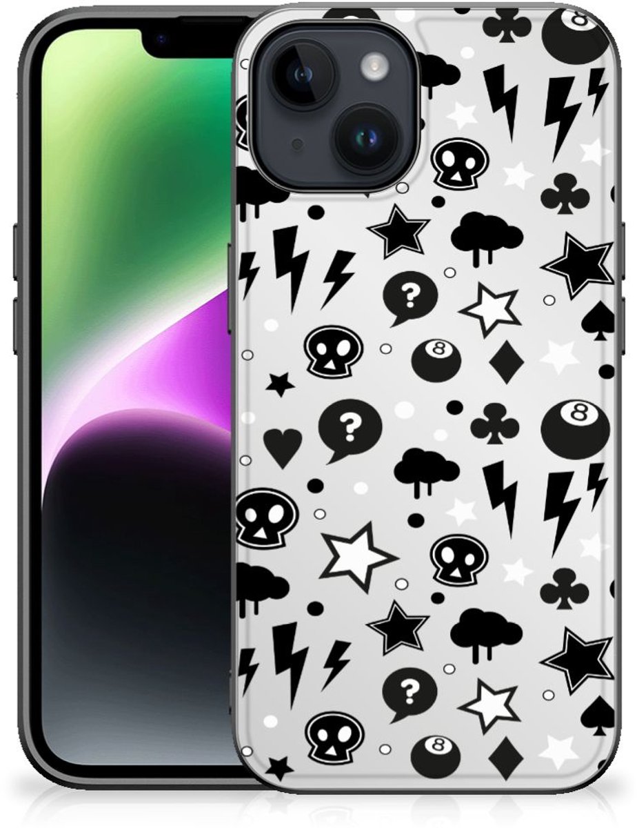 Telefoonhoesje iPhone 15 Silver Punk