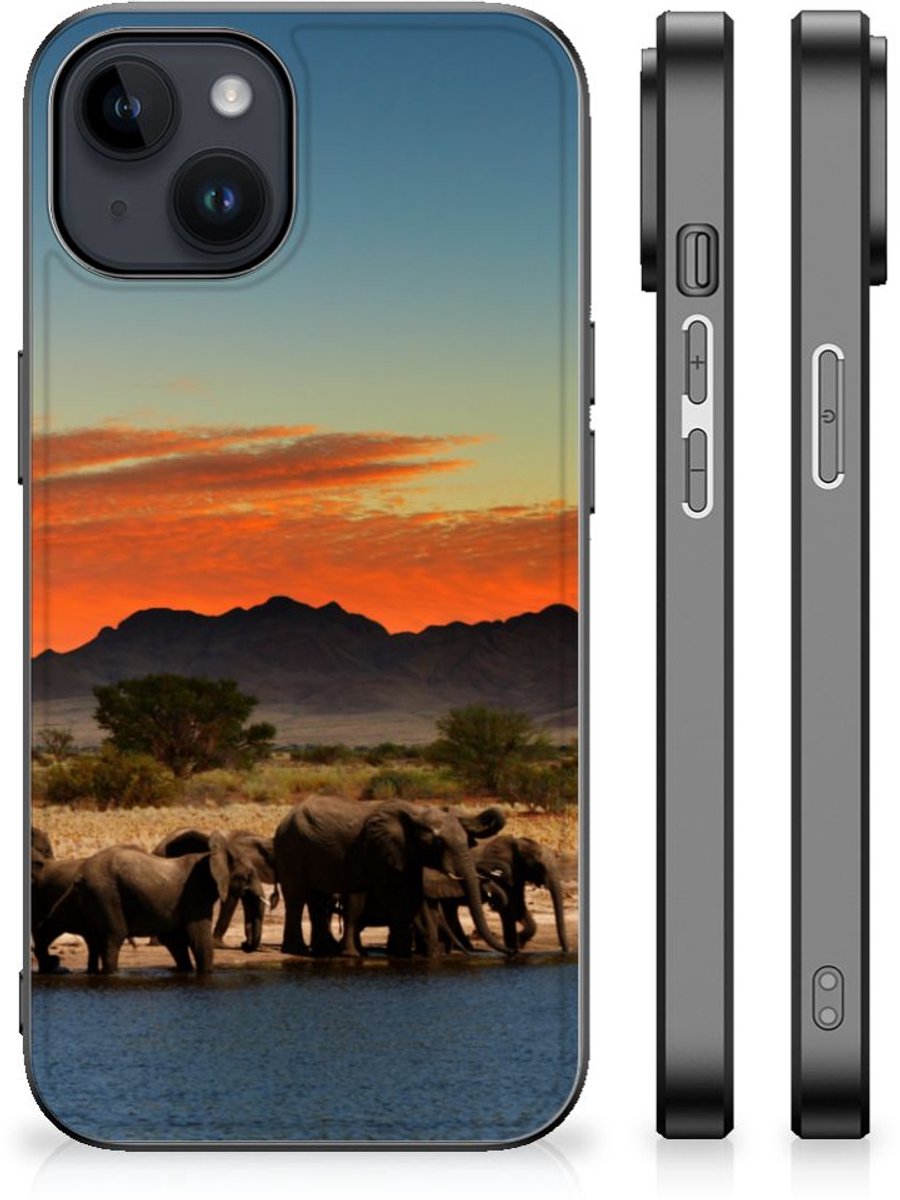 iPhone 15 Plus Dierenprint Telefoonhoesje Olifanten